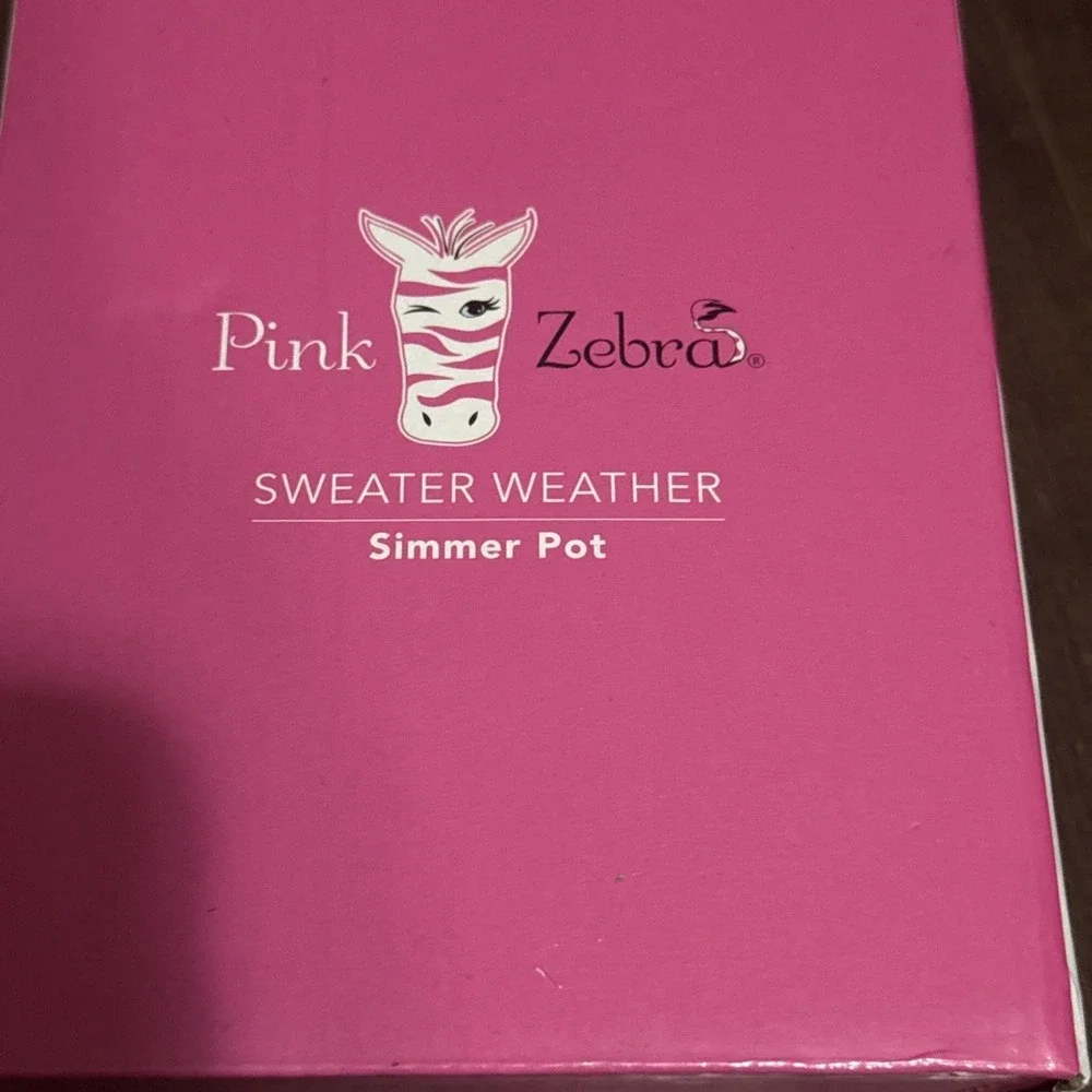 Pink Zebra Sweater Weather Orange Simmer Pot Wax Warmer